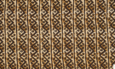 Brown Sanganeri Screen Print Fabric