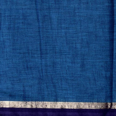 Blue Zari Slub Handloom