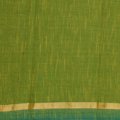 Mehendi Green Zari Slub Handloom