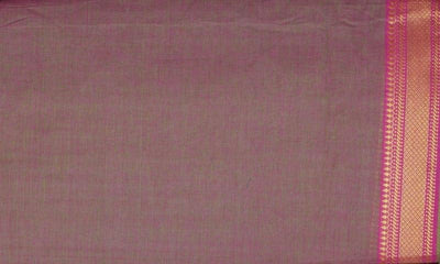 Green Woven Cotton Fabric with Border