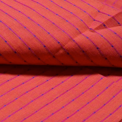 Orange Woven Cotton Fabric