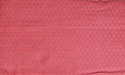 Pink Self Woven Cotton Fabric