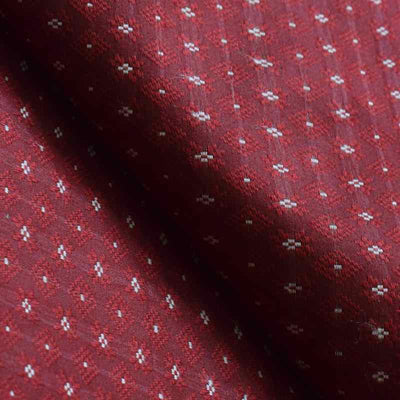 Maroon Self Woven Cotton Fabric
