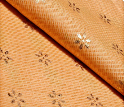Yellow Kota Gold Print Fabric