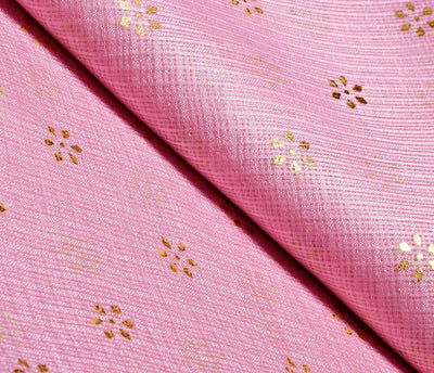 Pink Kota Gold Print Fabric