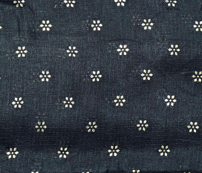 Black Kota Gold Print Fabric