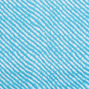 Blue Leheriya Inspired Sanganeri Screen Print Fabric