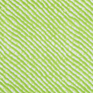 Green Leheriya Inspired Sanganeri Screen Print Fabric