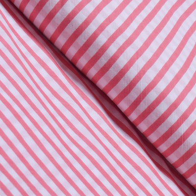 New Pink Leheriya Sanganeri Screen Print Fabric