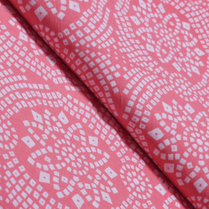 Latest Pink Sanganeri Screen Print Fabric-SSethnics