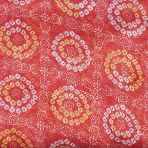bandhani and sanganeri screen print kota fabric 