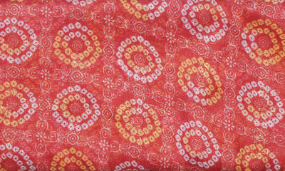 bandhani and sanganeri screen print kota fabric 