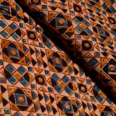 Kalamkari Cotton Handblock Print Fabric - SSEthnics