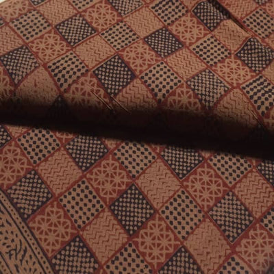 Brown Special Bagh Cotton Handblock