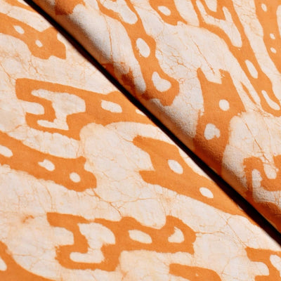 Mustard Yellow Dabu Handblock Print Fabric