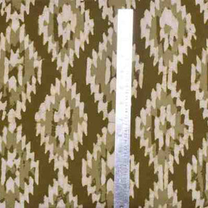 Mehendi Green Dabu Handblock Print Fabric - SSEthnics