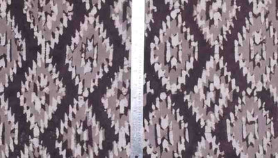 Grey Dabu Handblock Print Fabric - SSEthnics