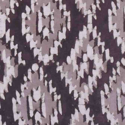 Grey Dabu Handblock Print Fabric - SSEthnics