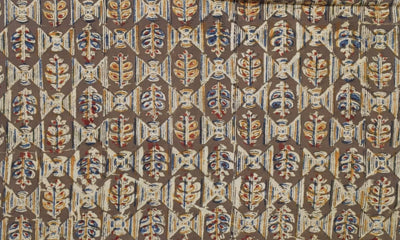 Kalamkari Cotton Handblock Print Fabric - SSEthnics