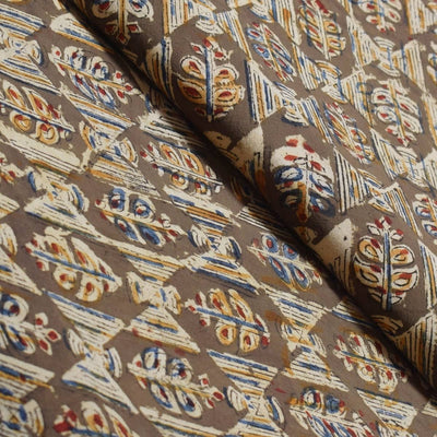 Kalamkari Cotton Handblock Print Fabric - SSEthnics