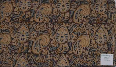 Moss Green Kalamkari Triple Handblock Print - SSEthnics