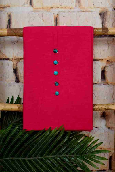 Pink Shibori Customised Unstitched Suit - SSEthnics