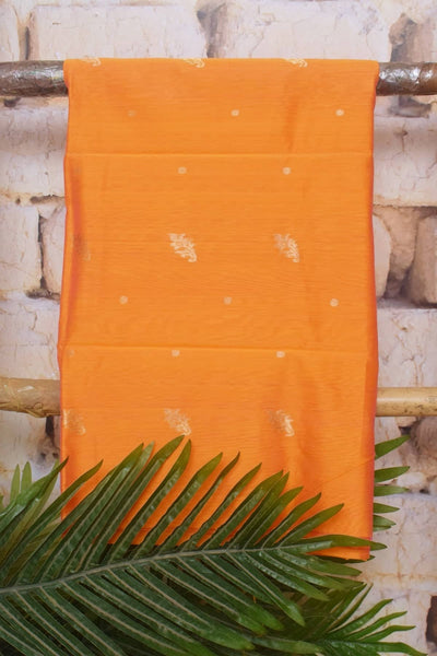 Handloom Chanderi Silk Unstitched Suit - SSEthnics