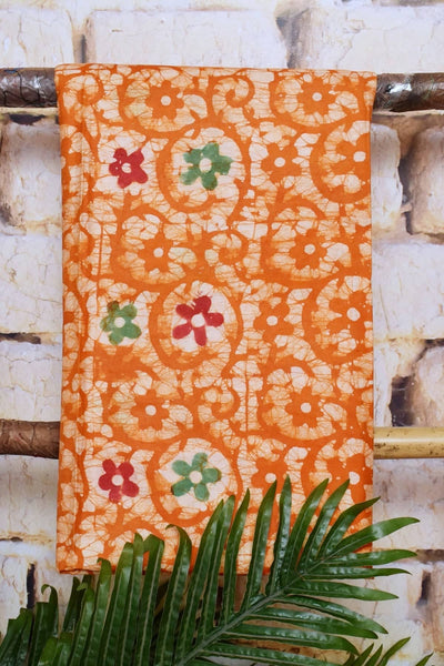 Blue Cotton Indonesian Inspired Kalam Batik Two Piece Suit - SSEthnics