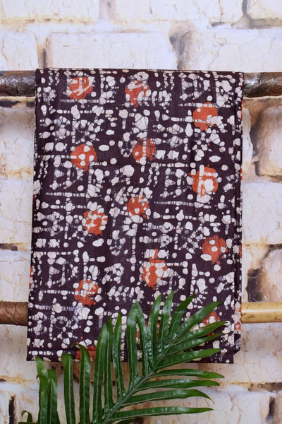 Blue Cotton Indonesian Inspired Kalam Batik Two Piece Suit - SSEthnics