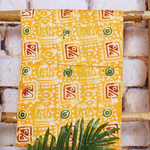 Blue Cotton Indonesian Inspired Kalam Batik Two Piece Suit - SSEthnics