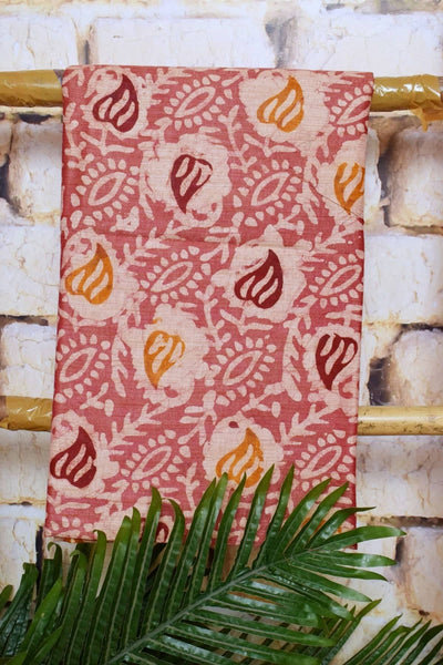 Blue Cotton Indonesian Inspired Kalam Batik Two Piece Suit - SSEthnics