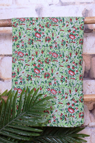 Black Jaipuri Cotton Block Print Suit - SSEthnics