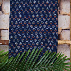 Indigo Ajrakh Block Print Two Piece Set - SSEthnics