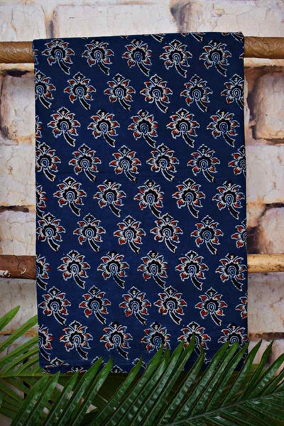 Indigo Ajrakh Block Print Two Piece Set - SSEthnics