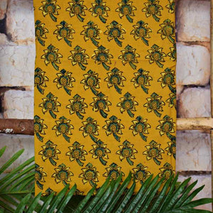 Yellow Ajrakh Block Print Two Piece Set - SSEthnics
