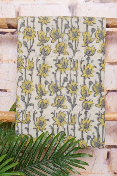 Grey Vanaspati Cotton Suit with Shibori Dupatta