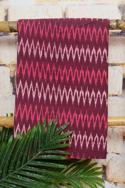 Purple Ikat Two Piece Set with Linen Dupatta