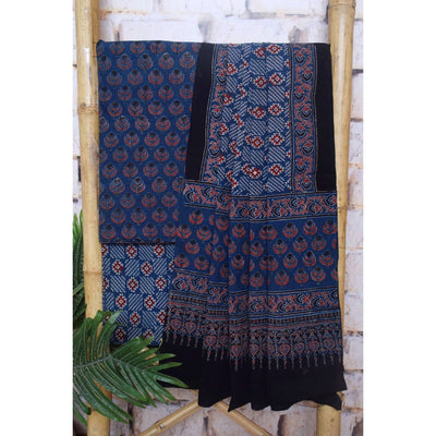 Madder Special Ajrakh Triple Block Cotton Suit