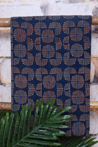 Madder Special Ajrakh Triple Block Cotton Suit