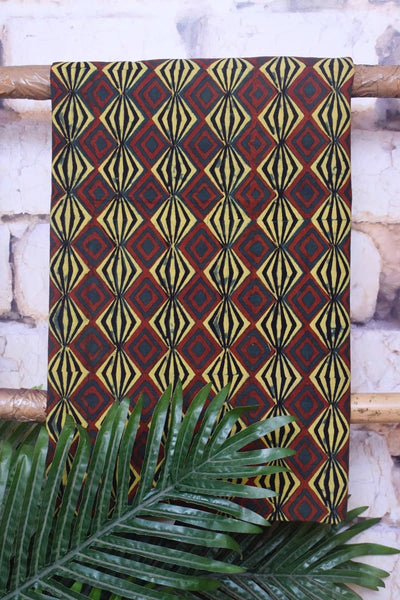 Madder Special Ajrakh Triple Block Cotton Suit