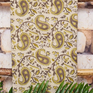 Olive Bagru Vanaspati Cotton Suit with Kota Dupatta