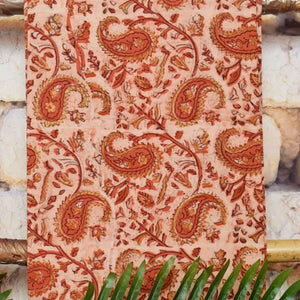 Rust Bagru Vanaspati Cotton Suit with Kota Dupatta