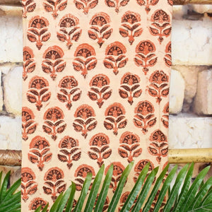 Rust Bagru Vanaspati Cotton Suit with Kota Dupatta