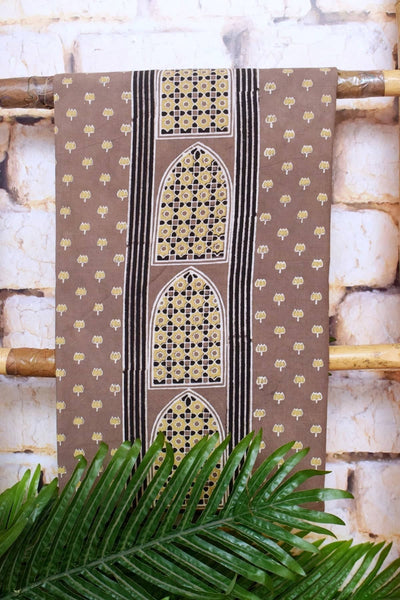 Designer Ajrakh Triple Block Cotton Suit