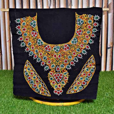 Kutch Hand Embroidered Neck Yoke - SSEthnics