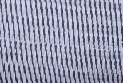 White Pochampally Ikat Fabric - SSEthnics