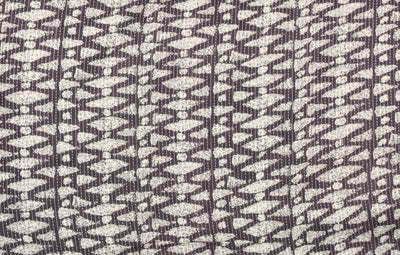 Grey Dabu Block Print Kantha Stitch Fabric - SSEthnics