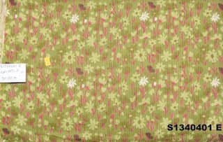 Light-green-Floral-Kantha-Cotton-Fabric - SSEthnics