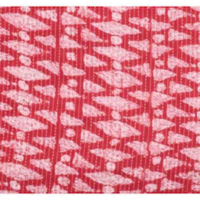 Red-Kantha-Cotton-Fabric - SSEthnics