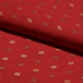 Red Zari Butta Handloom